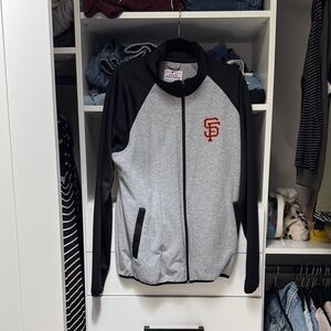 San Francisco Giants Grey & Black Full-Zip Jacket